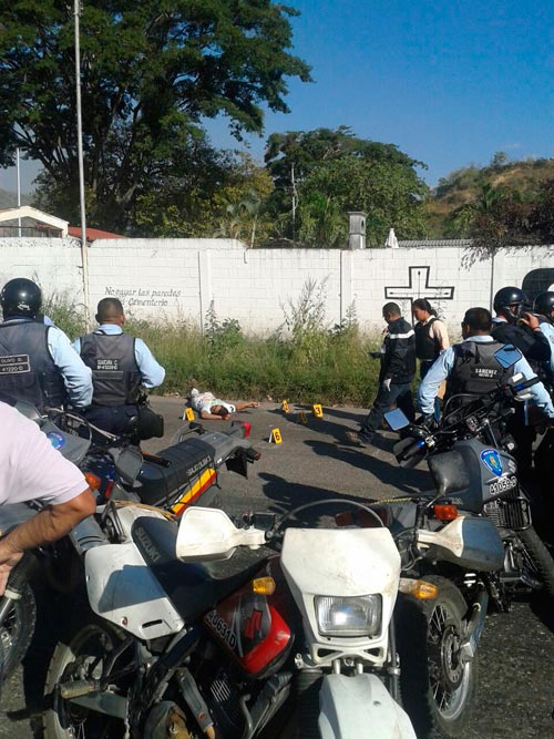 Identifican a los siete abatidos en las afueras del cementerio de Turmero