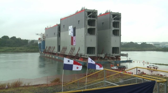 Foto: Fase final de la ampliación del Canal de Panamá, cuyas obras podrían estar listas en 2016 / AFP