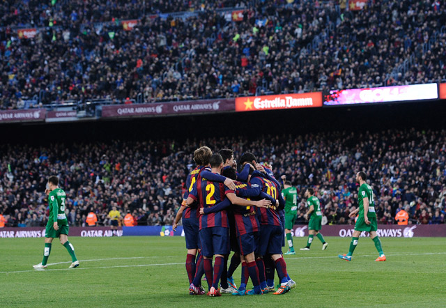 El Barça golea 5-0 al Levante