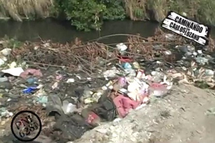 Un Caño entaponado en Valencia que creará caos con las lluvias (video)