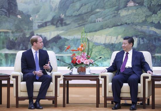 El príncipe Guillermo se reunió con Xi Jinping en China (Fotos)