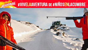 Niños en la Cumbre disfrutan de la nieve