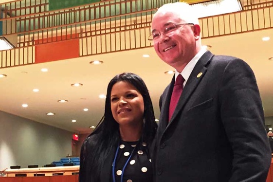 El debut de María Gabriela Chávez en la ONU (Foto)