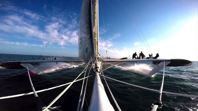 Un barco volador para romper récords