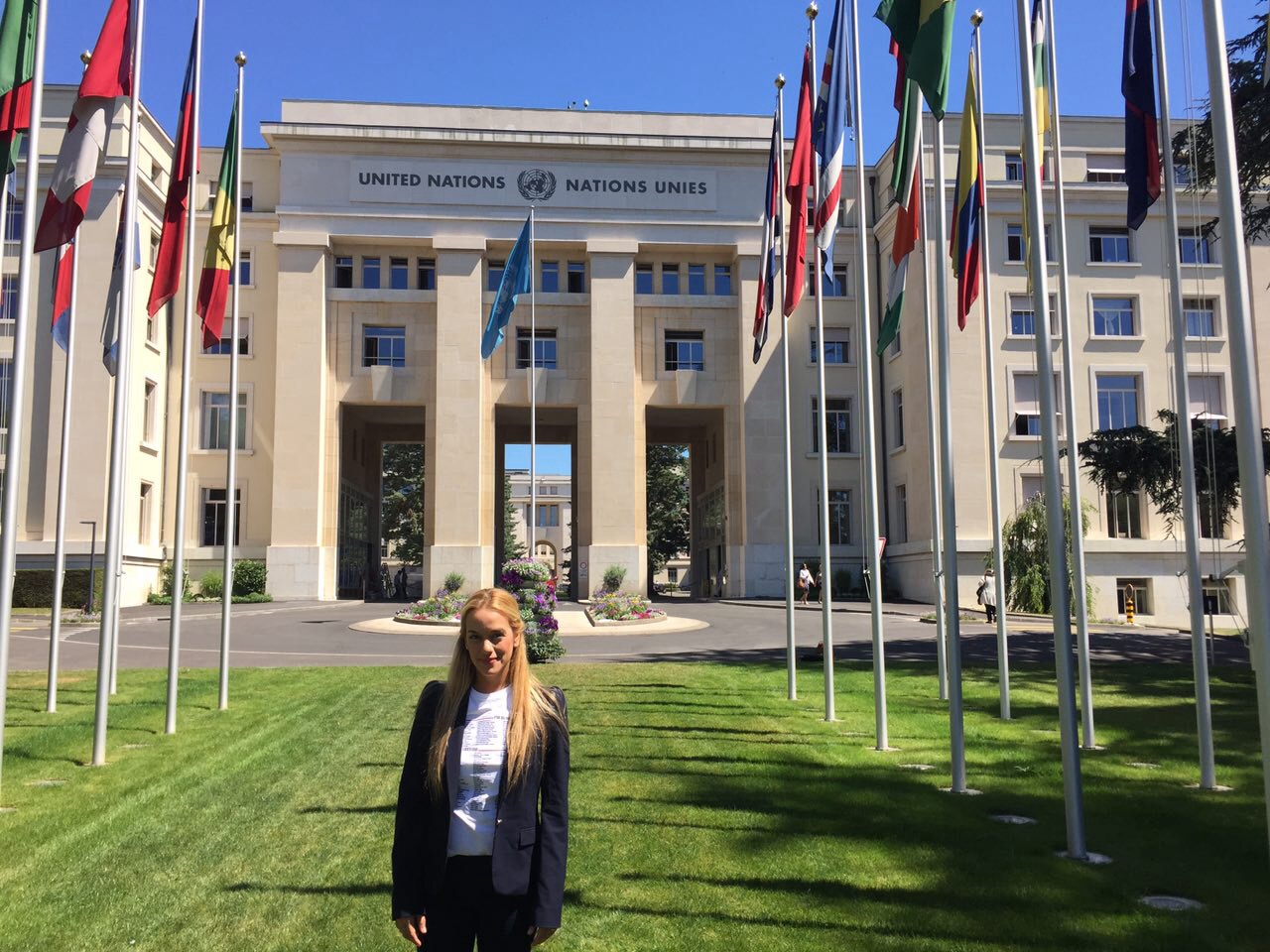 Lilian Tintori pide en la ONU la liberación de presos políticos (Video)