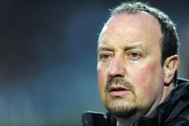 The Liverpool manager, Rafa Benitez