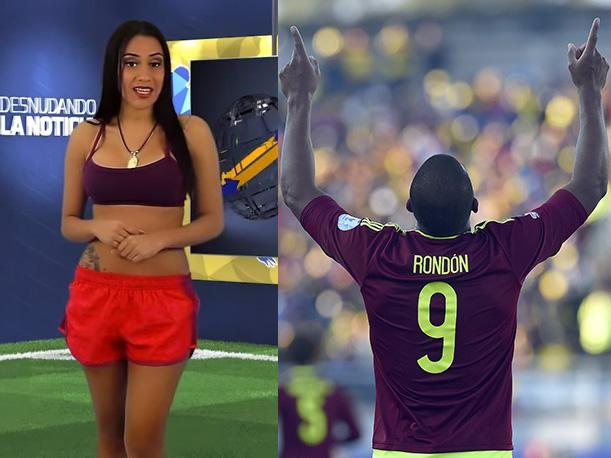 Ella cumple y se desnuda completamente por la Vinotinto