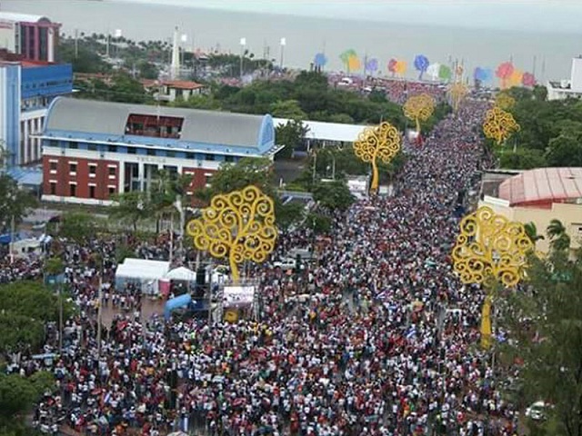 El estrambótico y psicodélico festejo del aniversario de la “revolución” sandinista