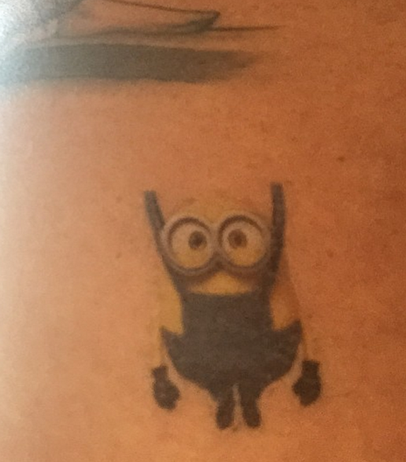 ¡Wtf! David Beckham se tatuó un minion