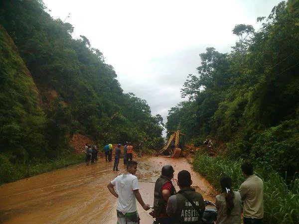 Protección Civil de Táchira evalúa vía terrestre afectada por lluvias