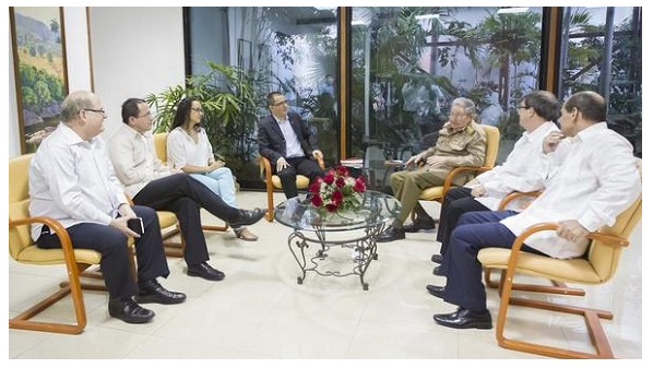 En el encuentro participaron Rosa Virginia Chávez, hija del Comandante de la Revolución Bolivariana Hugo Chávez, Alexander Yanes, vicecanciller y Bernardo Álvarez, Secretario Ejecutivo del ALBA-TCP. Por la parte cubana Bruno Rodríguez Parrilla y Rogelio Sierra Díaz, ministro y viceministro de Relaciones Exteriores, respectivamente / Cubadebate