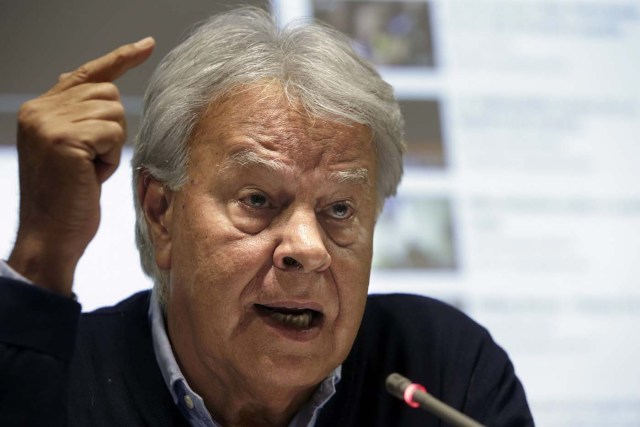 El expresidente del Gobierno español Felipe González (Foto EFE)