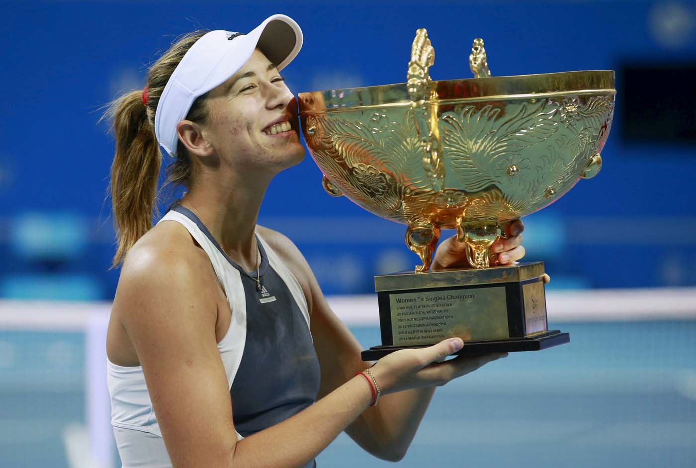 Muguruza ganó en la final del torneo de Pekín (fotos)