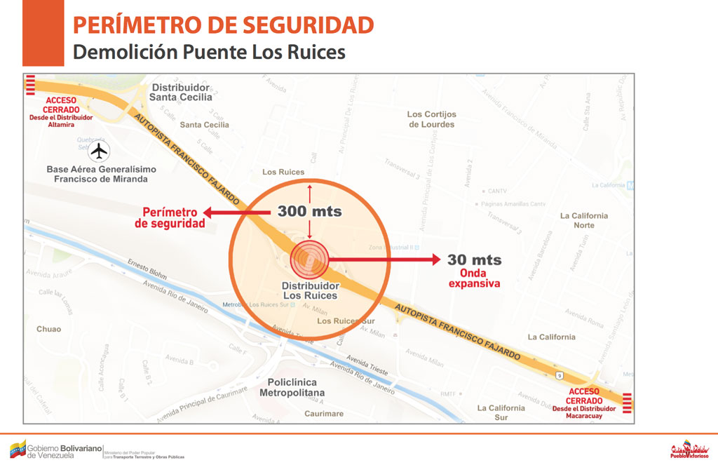 Cerrada la Francisco Fajardo desde el distribuidor Altamira hasta Macaracuay