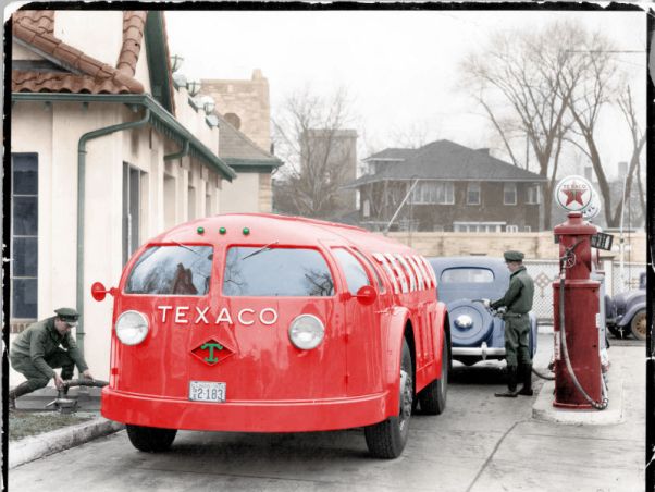 Foto: El estilizado camión Texaco tanker truck, 1935  / gizmodo.com