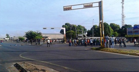 protesta en puerto ordaz