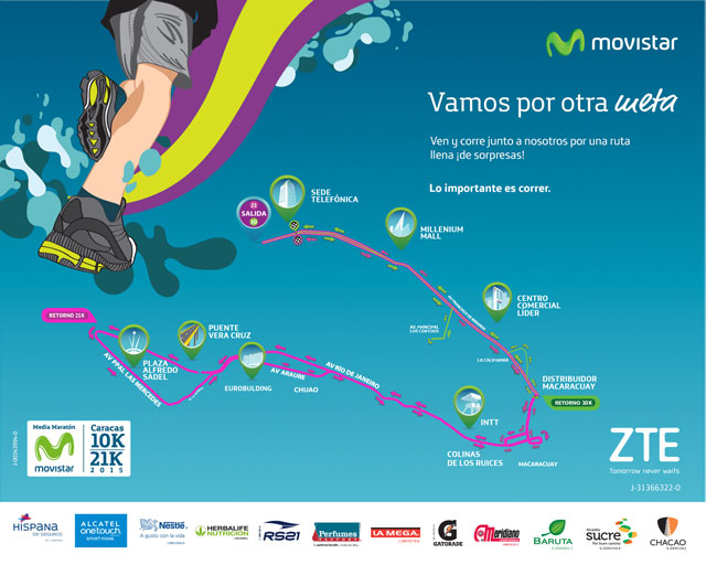 Movistar se prepara para su II Media Maratón y Carrera 10K este fin de semana