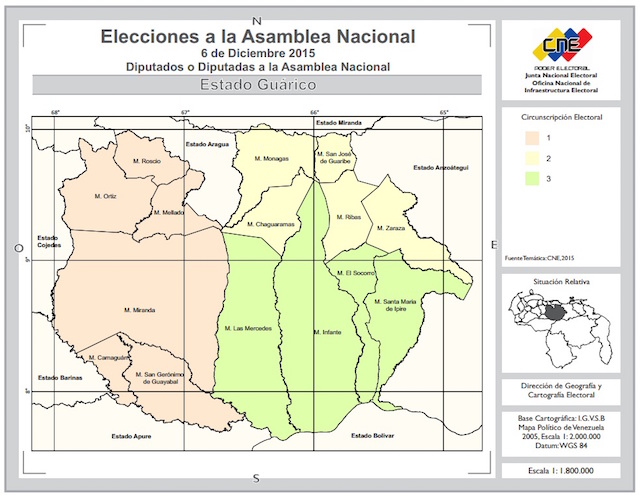 Guarico Circunscripciones