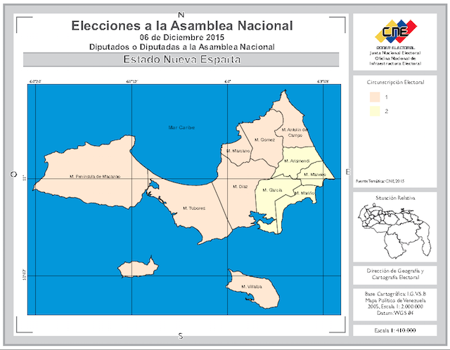 Nueva Esparta Circunscripciones