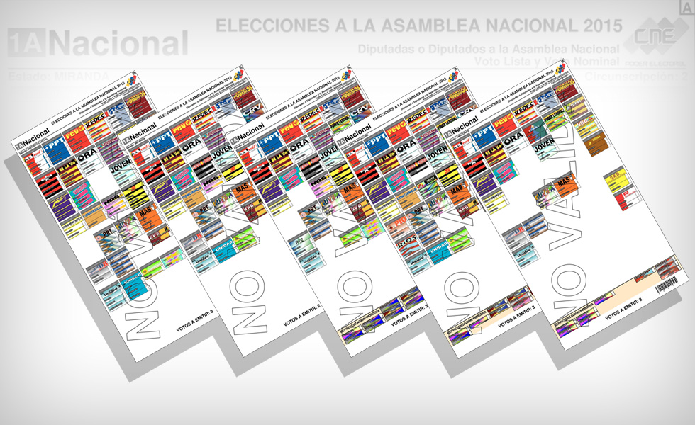 Conoce la boleta de votación para las parlamentarias del 6D