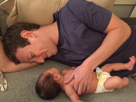 Mark Zuckerberg e hija