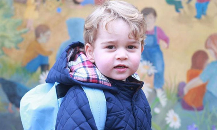 ¡Qué cuchura! Así lució el príncipe George en su primer día de guardería (FOTOS)