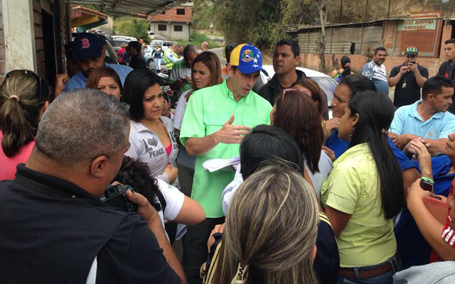 Capriles en Los Teques