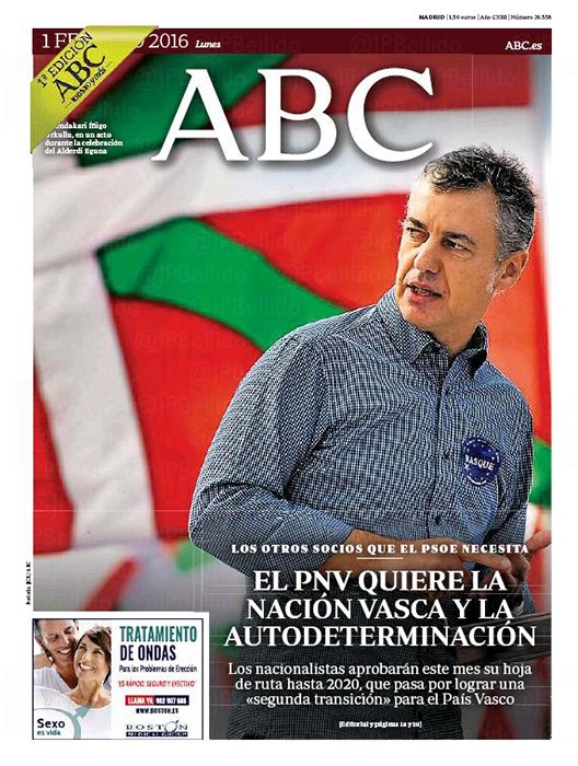 Portadas de la prensa internacional de este lunes 01 de febrero de 2016