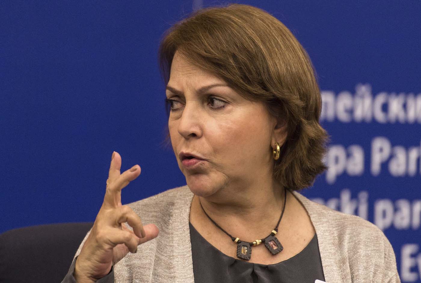 Mitzi Capriles implora a la UE que apoye a la Asamblea Nacional venezolana