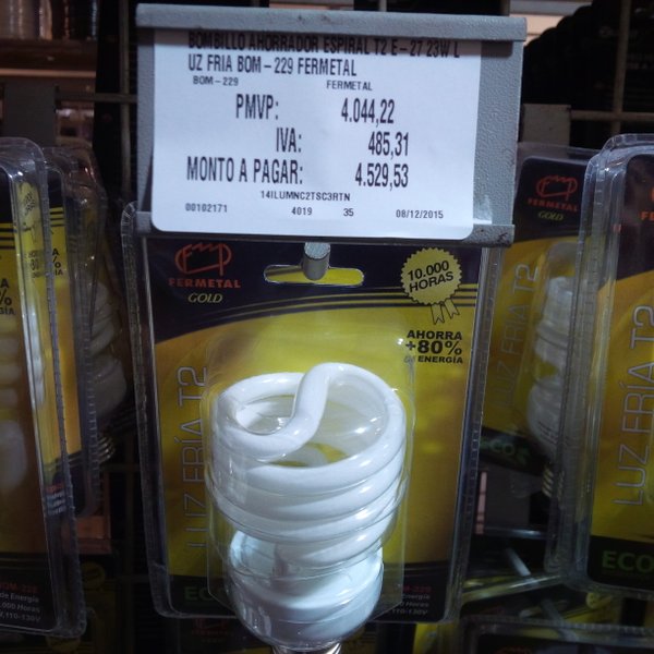 Sabes que los “PRECIOS SUSTO” no han desaparecido cuando un bombillo cuesta esto (FOTO)