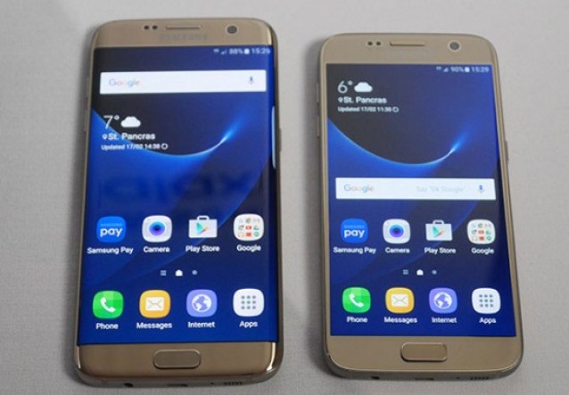 Imagen de los modelos Galaxy 7 y Edge 7. Foto: 20minutos.es