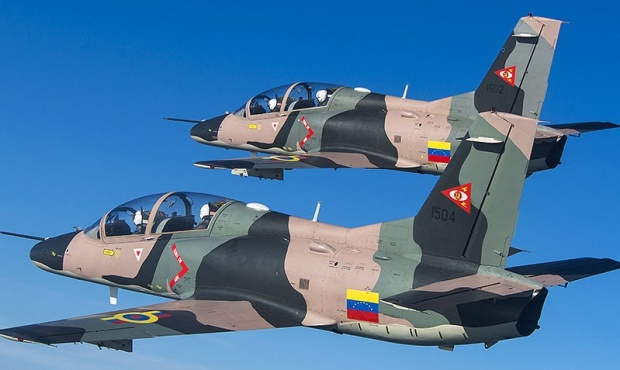 Aviones caza K8 chinos de entrenamiento y combate ligero de la Fuerza Área Venezolana / archivo