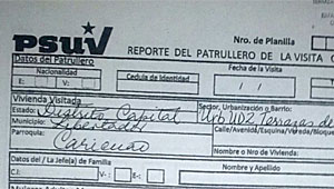 Hambre como mecanismo de control: La planilla-encuesta del Psuv que cambiarán por comida (documento)