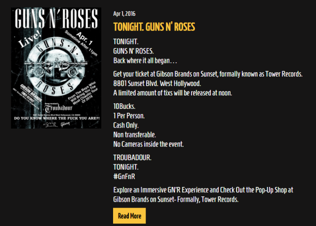 GNR-tonight