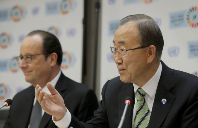 El secretario general de la Onu, Ban Ki moon 