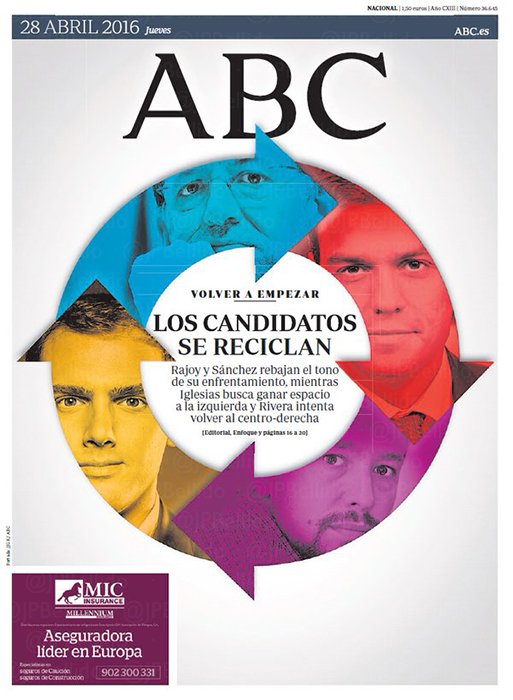 Portadas de la prensa internacional de este jueves 28 de abril de 2016