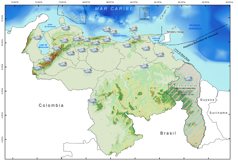 Prevén lluvias débiles hacia el sur y el occidente del país