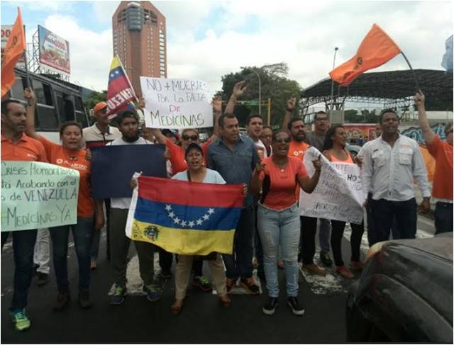 VP Aragua realizó un pancartazo por la salud