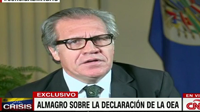 Almagro: Si Maduro enjuicia al presidente de la AN estaríamos viendo la ruptura del hilo constitucional