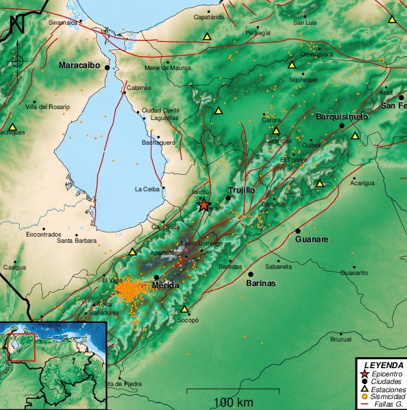 Sismo de magnitud 2.9 al oeste de Valera