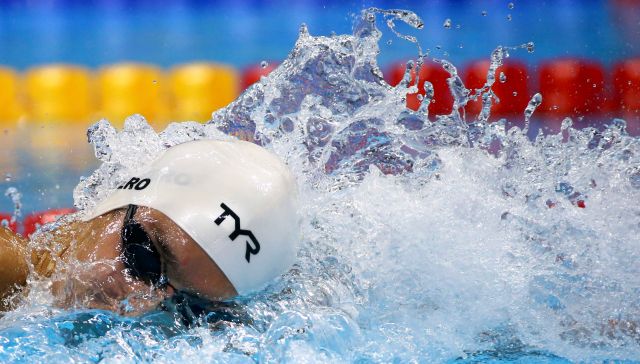 2016 Rio Olympics - Swimming - Preliminary - Men's 200m Freestyle - Heats - Olympic Aquatics Stadium - Rio de Janeiro, Brazill - 07/08/2016. Cristian Quintero (VEN) of Venezuela competes. REUTERS/David Gray FOR EDITORIAL USE ONLY. NOT FOR SALE FOR MARKETING OR ADVERTISING CAMPAIGNS.