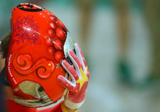 2016 Rio Olympics - Cycling Track - Preliminary - Women's Team Sprint Qualifying - Rio Olympic Velodrome - Rio de Janeiro, Brazil - 12/08/2016. Zhong Tianshi (CHN) of China at the beginning of the competition. REUTERS/Paul Hanna FOR EDITORIAL USE ONLY. NOT FOR SALE FOR MARKETING OR ADVERTISING CAMPAIGNS.