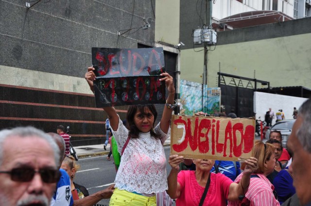 protesta pensionados y jubilados