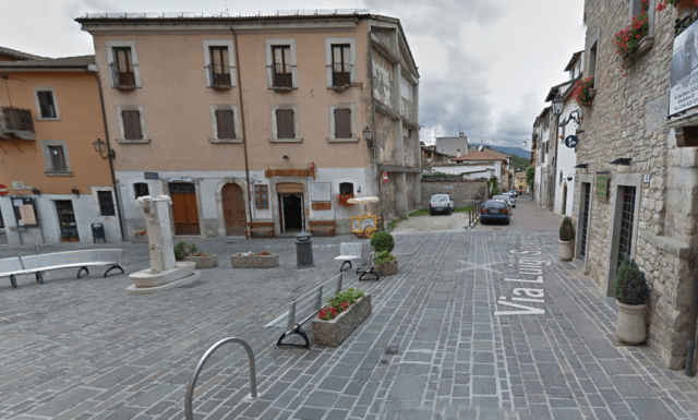 Plaza central de Amatrice