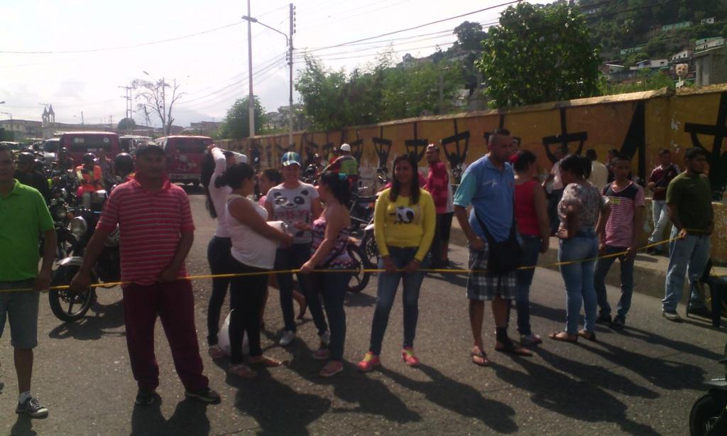 Protesta en Valera por escasez de alimentos #2Sep