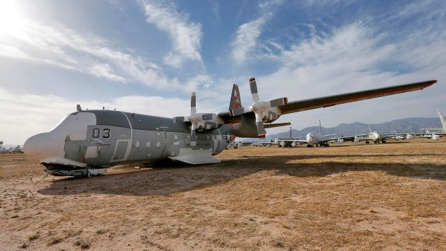 Avión Lockheed LC-130 que se estrelló durante una misión de la marina estadounidense en la Antártida (AP)