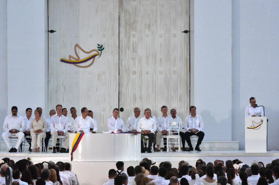 En fotos: El momento en el que Colombia selló la paz con las Farc