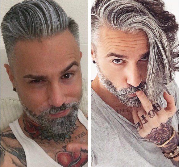 Si te gustó el italiano “añejao” tienes que ver a este alemán sexy, tatuado y canoso  (FOTOS)