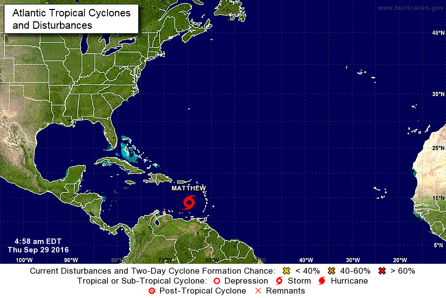 Tormenta tropical Matthew azota el Caribe, se convertiría en huracán el viernes