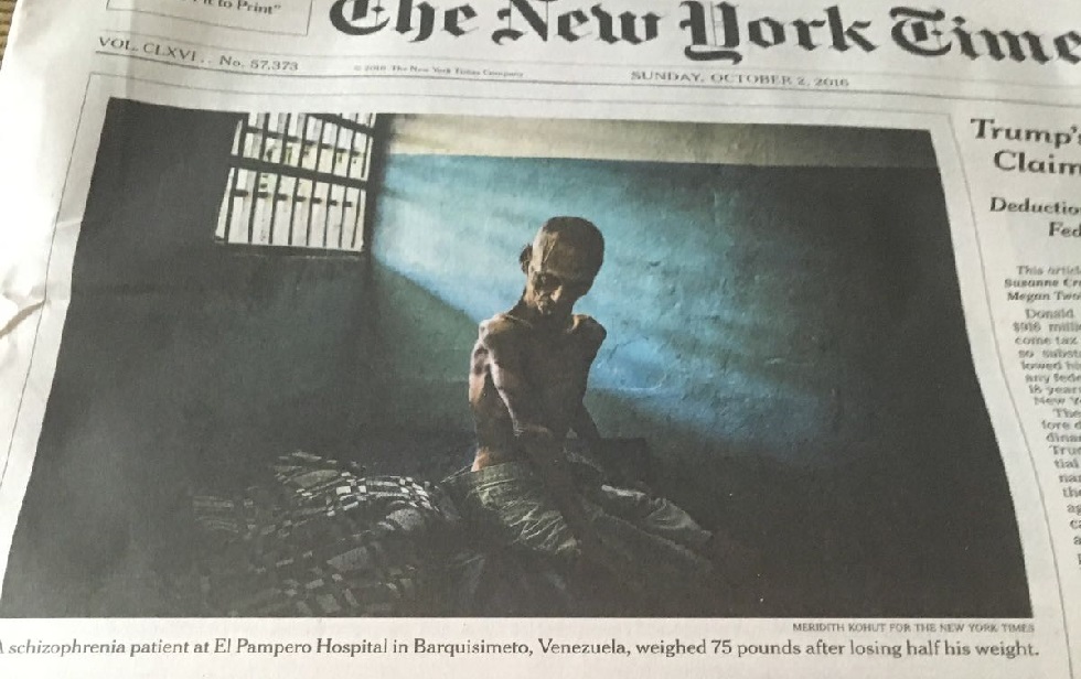 NYT: En Venezuela, la falta de medicinas lleva a los enfermos mentales a la desesperacion y sicosis